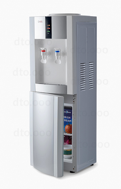Кулер для воды напольный с холодильником LC-AEL-47b white/silver